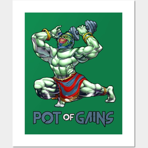 Pot of Gains Wall Art by Christastic